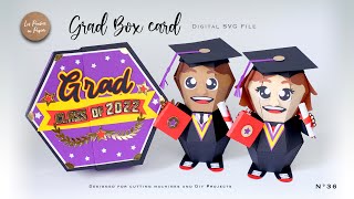 SVG PROJECT GRAD BOX CARD| ASSEMBLY TUTORIAL |  LPP | N36