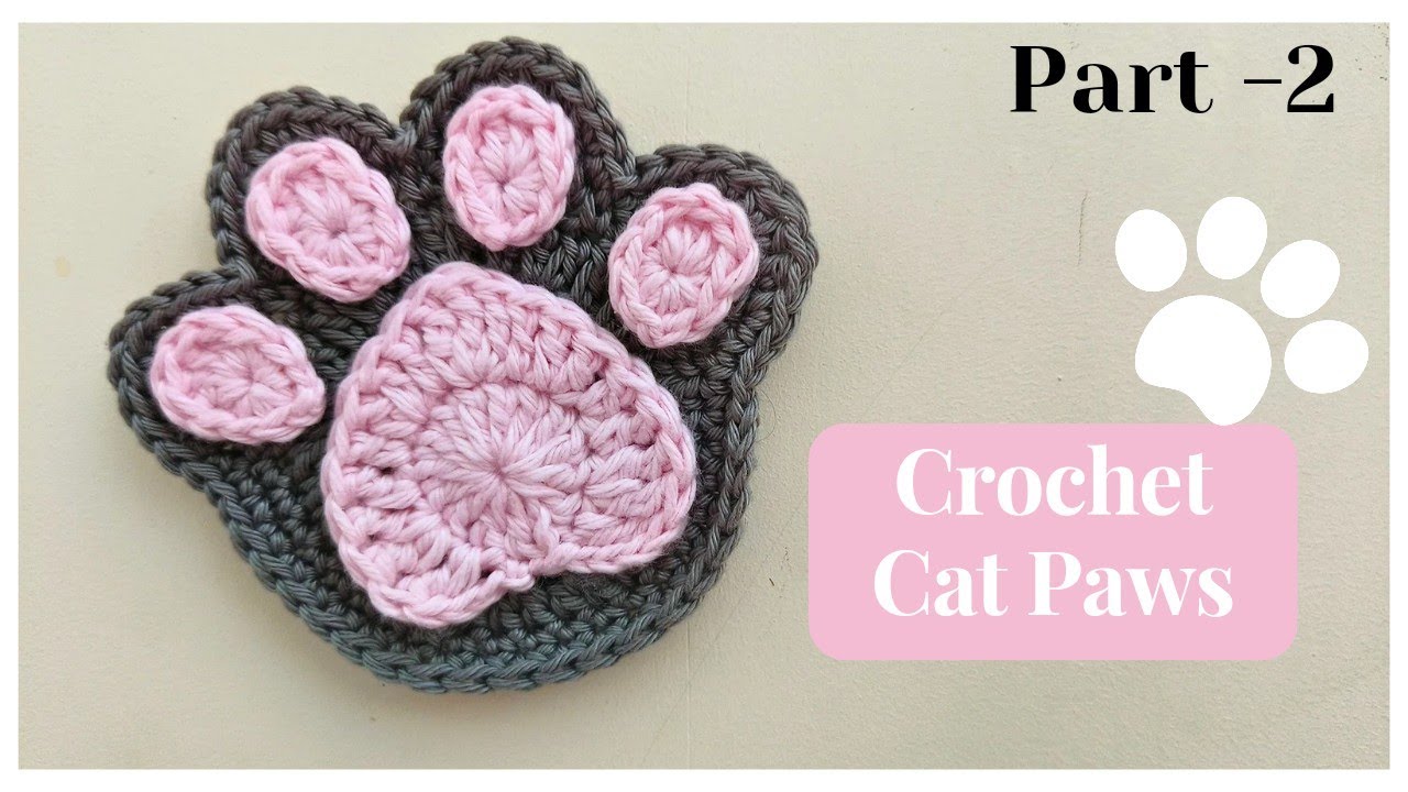 Cutest Crochet - Cat Paws keychain (part -2 ) 