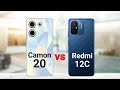 Tecno Camon 20 vs Redmi 12c