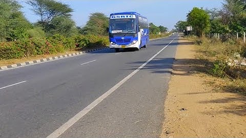GSRTC | Racing with Volvo Celeste on route Deesa-Surat