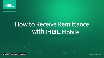 Receive your remittance directly into your account through HBL Mobile.