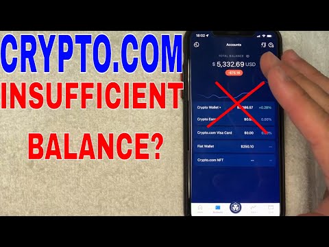 ?? Why Insufficient Balance On Crypto.com ✅ ✅