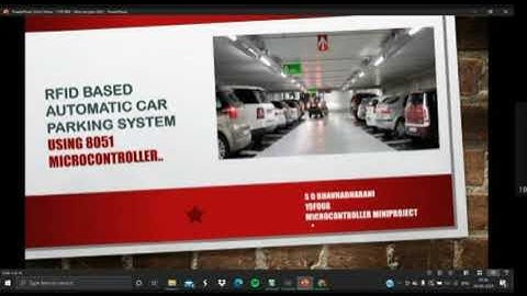 RFID based Car parking system using 8051 Microcontroller||Mini project|| 19F008 - Bhavhadharani S D
