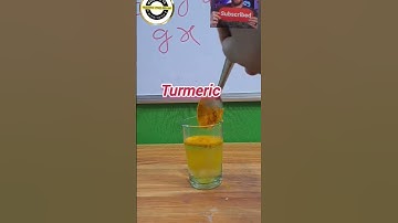 Turmeric Powder and Detergent ReactionExperiment||#experiment #science ##shorts #shortvideo