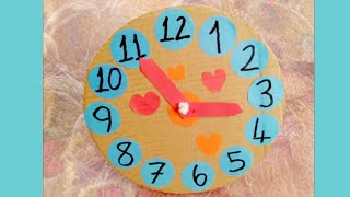 Kartondan Kolay Saat Yapımı Öncesi