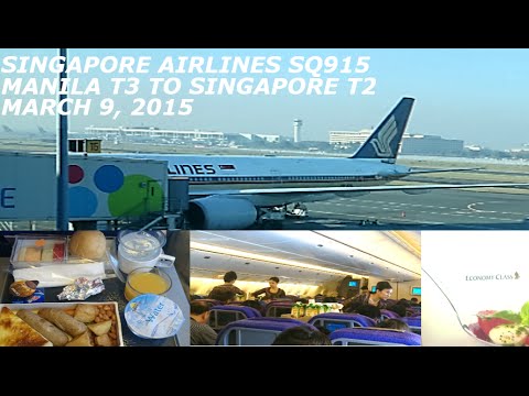 Flying SQ916 Singapore to Manila –