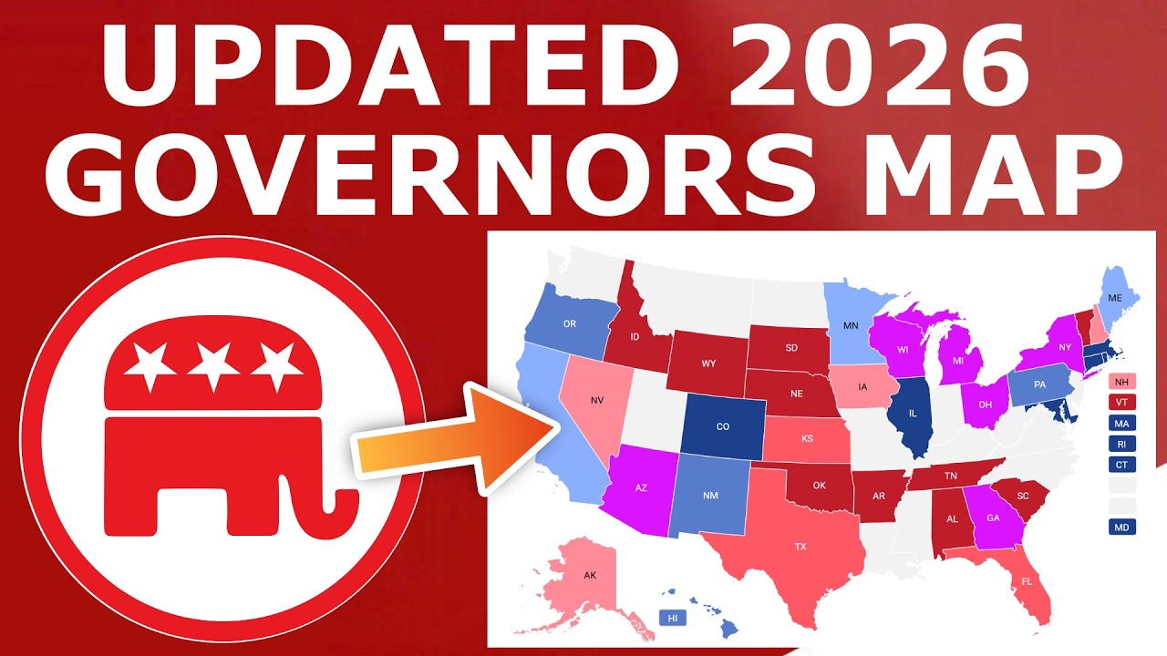 Updated 2026 Governors Map Prediction (February 5, 2026)