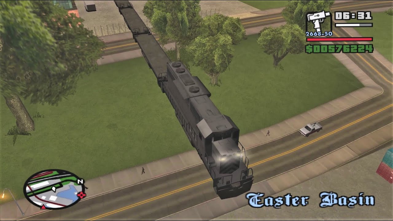 What happens if you steal the Flying Train during the mission Snail Trail? - GTA San Andreas