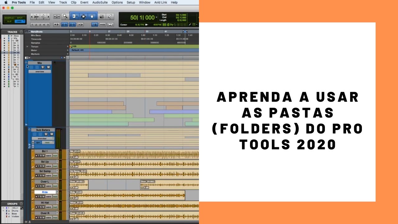 APRENDA A USAR AS PASTAS (FOLDERS) DO PRO TOOLS 2020 - YouTube