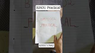 IGNOU Practical कैसे बनाएं || क्या आपका भी Practical है || #ignou #bpsc104solvedassignment2022