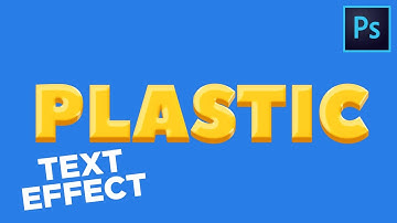 How to Create PLASTIC Text-Effect || Photoshop-Tutorial