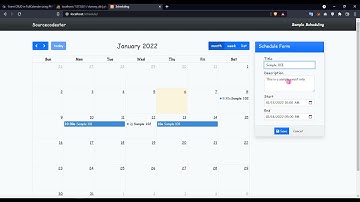 Event CRUD in FullCalendar using PHP and jQuery Tutorial DEMO