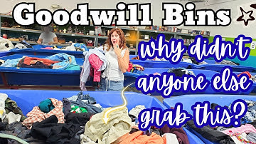 Found THIS In A Bin Everyone Already Went Through! ~ GOODWILL OUTLET BINS THRIFT HAUL Pay by LBS