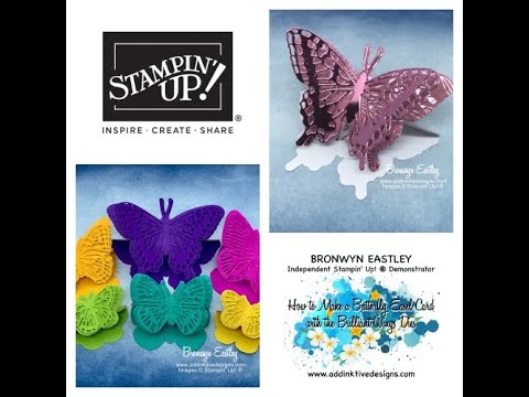 How to Make a Butterfly Easel Card with the Brilliant Wings Dies - YouTube
