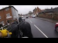 Driving a pair of Friesian stallions in town - Barry Hook, Horse Drawn Promotions