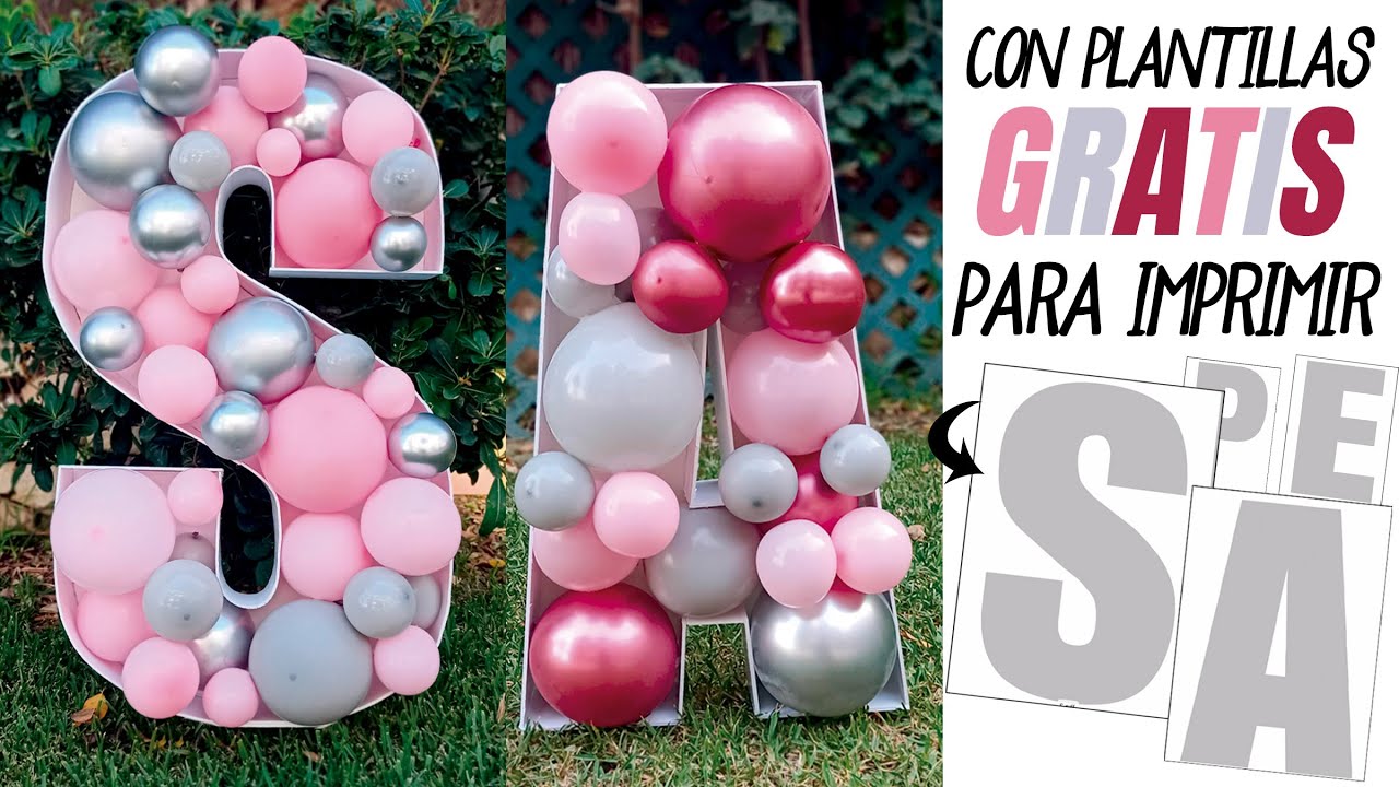 Cómo hacer letras gigantes 3D y decorar bodas y otros eventos