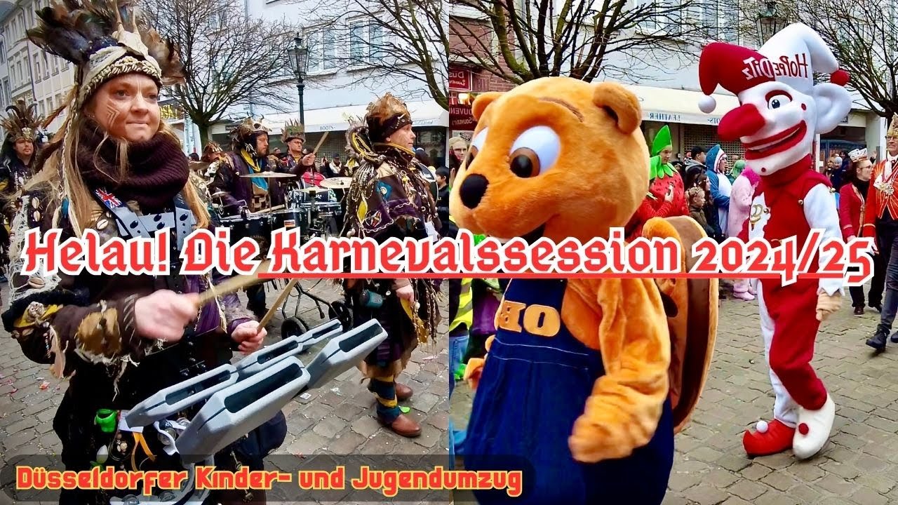 POV Karneval in Düsseldorf 2025:👀 Düsseldorfer Kinder und Jugendumzug 2025 Kinder-und Jugendumzug
