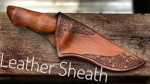 Making a Beautiful Leather Sheath: Hunting Knife Part- 3