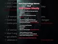Dark Psychology Moves That Shift Power Silently #shorts #psychology #darkpsychology