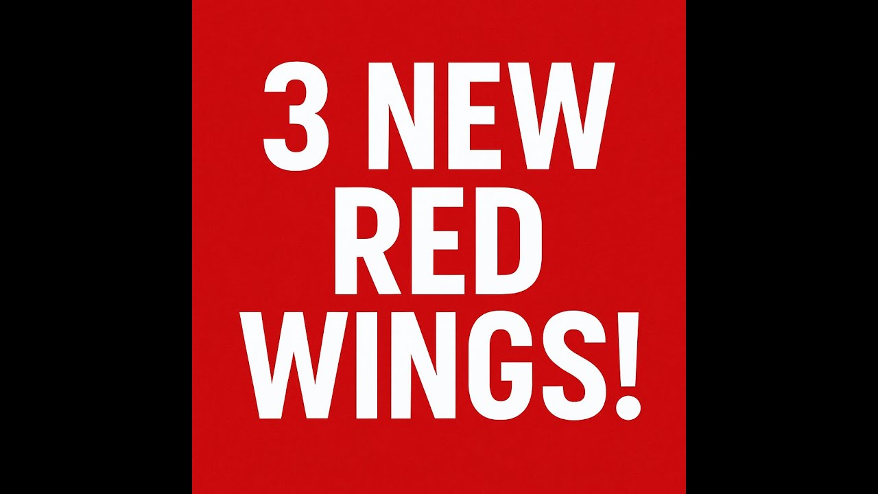 Detroit Red Wings Free Agency: Meet the 3 Newest Signings (2025)