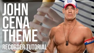 How to play John Cena Theme by John Cena on Recorder (Tutorial) Resimi