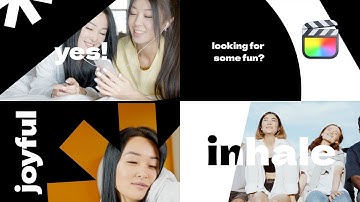 B&W Kinetic Typography Modular Template for Final Cut Pro – MotionVFX