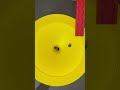 HABA Yellow Large Circle & Wooden Wave Ramp + 5 Black Marbles