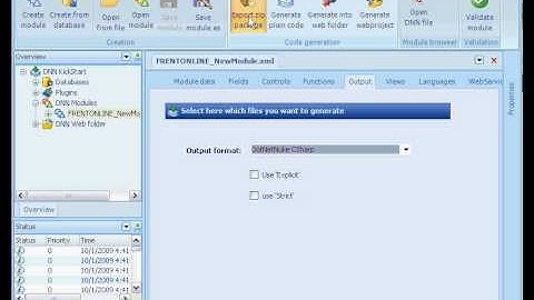 DNNKickStart - Create CSharp code based modules