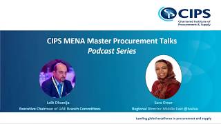 E-Commerce and Digitization : CIPS MENA Procurement Master Talks :Podcast No.3: 05/2020_03: