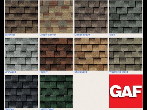 GAF Timberline roofing shingle colors