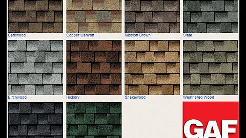 GAF Timberline roofing shingle colors
