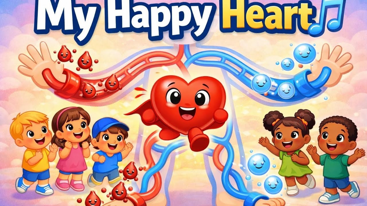 Heart Song for Kids ️ | آموزش قلب با شعر و رپ#nurseryrhymes #kidssongs ...