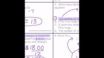 Equations and Inequalities Unit Test