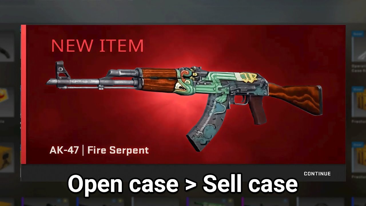 He unboxed a FIRE SERPENT instead of selling Bravo Case... - YouTube