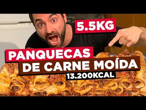 5.5KG DE PANQUECAS DE CARNE MOÍDA!! [13.200 KCAL]