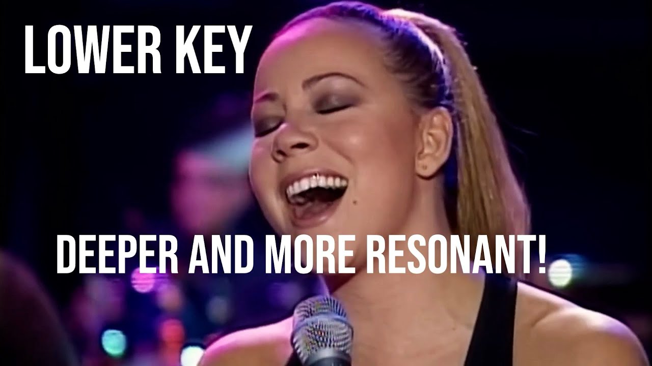 Mariah Carey singing BETTER in a lower key!