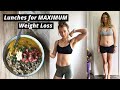 Maximum weight loss lunches//EAT MORE WEIGH LESS