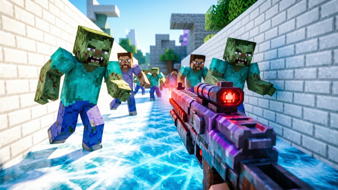 Ultimate Zombie Showdown in Minecraft – Epic Fight! 🧟‍♀️🔥 - YouTube