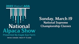 2022 AOA National Supreme Championship Classes