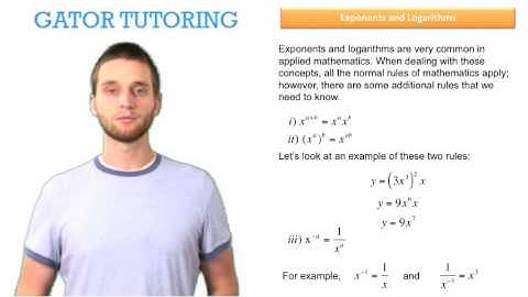 Math Review Part 5 Exponents and Logarithms