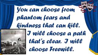 Freewill (Lyrics) - Rush | Correct Lyrics