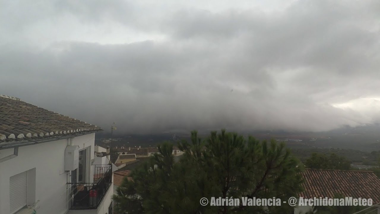 Timelapse | Thunderstorms and Huge Shelf Cloud | Tormentas y enorme Arcus. Archidona (18-10-2018)