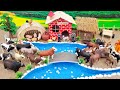 Diy how to make mini cows horse pig farm diorama  house of animals  cattle farm house