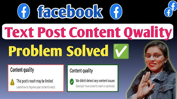Facebook Text Photo Post Content Qwality Problem Solved 100/ ✅ | this post reach mey be Limited ⚠️
