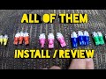 led bulb guage cluster install white red green blue amber green review