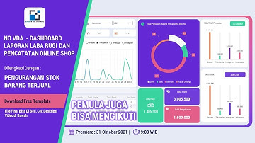 NO VBA  - STEP BY STEP DASHBOARD LAPORAN PENJUALAN ONLINE SHOP