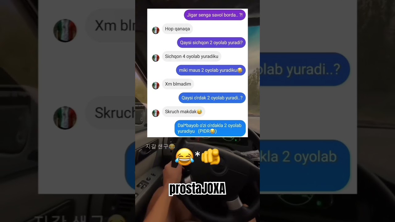 DUSTIMGA SHUNAQA SAVOL BERUDIM😂JINNI BUP QOLDI🤣 