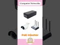 Computer Networks || Patch Cord,RJ45 Connector, Keystone Jack,PoE Injector #computer #shorts