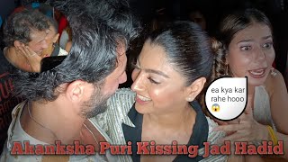 Akanksha Puri Kissing Jad Hadid At Palak Purswani Birthday Celebration