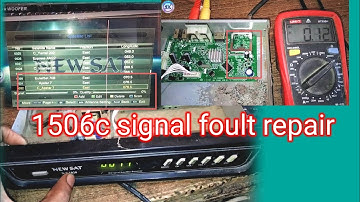 NEWSAT black go-to receiver hard wash & 1506C no signal foult repair DK ELECTRONIC